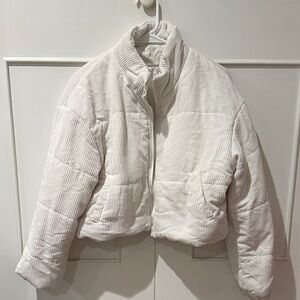 Women's White Corduroy Jacket